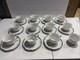 Harmony House Fine China Starlight 3656 Demitasse Cups & Saucers Set Of 11 1960s