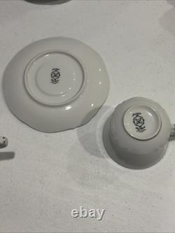 Harmony House Fine China STARLIGHT 3656 DEMITASSE Cups & Saucers Set Of 11 1960s
