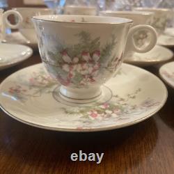 Haviland Apple Blossom Demitasse Cup & Saucer 1239083. Set Of 12