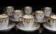 Haviland Limoges Set Of Eight Sweet Gold Encrusted Demitasse Cups And Saucers