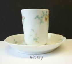 Haviland Limoges St. Lazare (9) Chocolate Cups (12) Saucers 1888-1896 demitasse