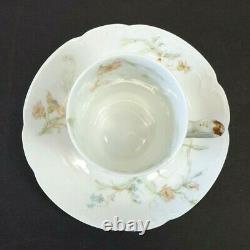 Haviland Limoges St. Lazare (9) Chocolate Cups (12) Saucers 1888-1896 demitasse