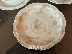 Haviland Limoges The Princess set of 5 Flat Demitasse Cups & Saucers Set