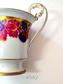 Heinrich Baensch Hand Painted Demitasse Cup And Saucer, 1900-1930 Germany