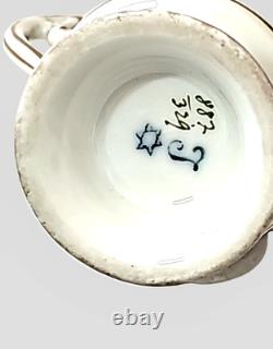 Heinrich Baensch Hand Painted Demitasse Cup And Saucer, 1900-1930 Germany