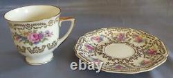 Heinrich & Co Selb Germany #9501 6 Demitasse Cups & Saucers withSilverplate Spoons