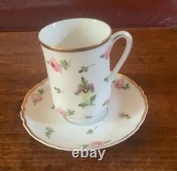 Heinrich H & C Selb Bavaria porcelain demitasse cups and saucers set of six