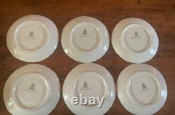 Heinrich H & C Selb Bavaria porcelain demitasse cups and saucers set of six