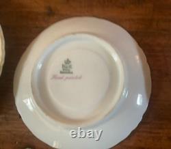 Heinrich H & C Selb Bavaria porcelain demitasse cups and saucers set of six