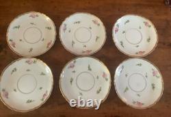 Heinrich H & C Selb Bavaria porcelain demitasse cups and saucers set of six