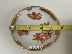 Herend Fortuna Rust 4 Sets of Demitasse Cup & Saucer 8 Pieces Tea Coffee Cups