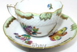 Herend, Hungary QUEEN VICTORIA, 711/VBO Espresso Demitasse Cup & Saucer Set (A)