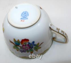 Herend, Hungary QUEEN VICTORIA, 711/VBO Espresso Demitasse Cup & Saucer Set (A)