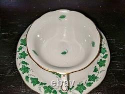Herend Hvngary Demitasse Cup and Saucer ivy Dated 1947 RARE