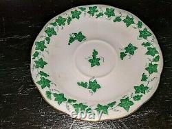 Herend Hvngary Demitasse Cup and Saucer ivy Dated 1947 RARE
