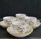 Herend Rothschild Bird Cups & Saucers #1711 Demitasse Hungary Lot Of 4