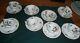 Herend Rothschild Bird Pattern Set Of 8 Demitasse Cups/saucers -beautiful