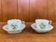 Herend Rothschild Bird Coffee / Demitasse Cups And Saucers Set Of 2, 711/ro