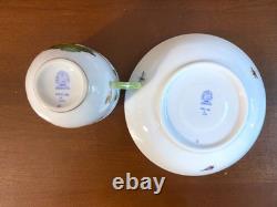 Herend Rothschild Bird demitasse/mocha coffee cups & saucers, set of 8, 1707