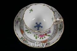 Herend Waldstein Multi Colored Demitasse Cup and Saucer 711 / WMC