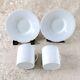 Hermes Aegean Egee Demitasse Cup And Saucer 2 Set White Porcelain Tableware