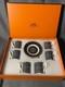 Hermes Black & White Geometric Demitasse 8 Cup And Saucer Set