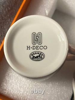 Hermes Black & White Geometric Demitasse 8 Cup and Saucer Set