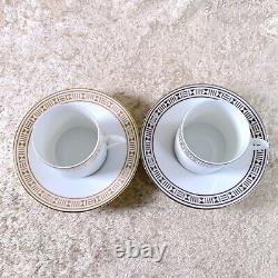 Hermes Demitasse Cup & Saucer Egee Soleil 2 Sets Espresso Porcelain Tableware