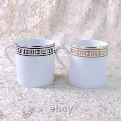 Hermes Demitasse Cup & Saucer Egee Soleil 2 Sets Espresso Porcelain Tableware