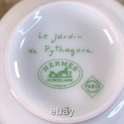 Hermes Demitasse Cup & Saucer Porcelain Tableware Pythagore Pythagoras 2 Sets