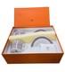 Hermes H Deco Rouge Demitasse Coffee Cup Saucer Porcelain Set Of 2 With Box