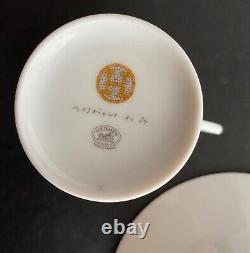 Hermes Mosaique Demitasse Cup & Saucer Unused Mint Condition