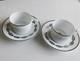 Hermes Paris Demitasse Cup Saucer Chaine D'ancre Platinum 2 Sets Tableware