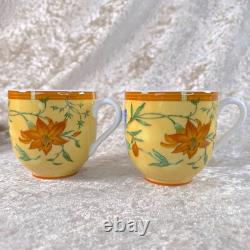 Hermes Paris Demitasse Cup & Saucer La Siesta Porcelain Tableware 2 Sets