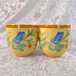 Hermes Paris Demitasse Cup & Saucer La Siesta Porcelain Tableware 2 Sets