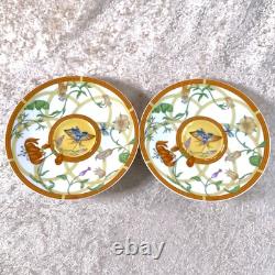Hermes Paris Demitasse Cup & Saucer La Siesta Porcelain Tableware 2 Sets