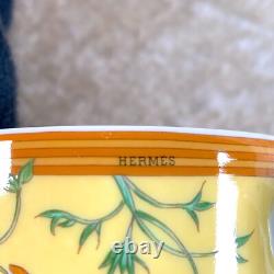 Hermes Paris Demitasse Cup & Saucer La Siesta Porcelain Tableware 2 Sets