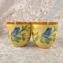 Hermes Paris Demitasse Cup & Saucer La Siesta Porcelain Tableware 2 Sets withBox