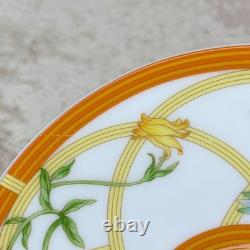 Hermes Paris Demitasse Cup & Saucer La Siesta Porcelain Tableware 2 Sets withBox