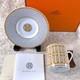 Hermes Paris Demitasse Cup Saucer Mosaique Au 24 Gold Porcelain Tableware Withbox