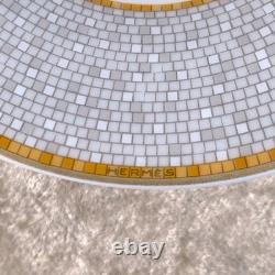 Hermes Paris Demitasse Cup Saucer Mosaique au 24 Gold Porcelain Tableware withBox