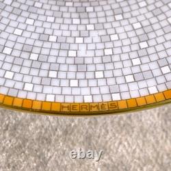 Hermes Paris Demitasse Cup and Saucer Mosaique Au 24 Gold 2 Sets Tableware