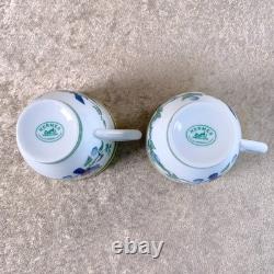 Hermes Paris Demitasse Cup and Saucer Toucans Toucan Porcelain 2 Sets
