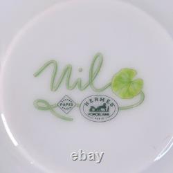 Hermes Paris Nil Demitasse Cup & Saucer Porcelain Tableware Nile Gold Rim