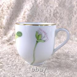 Hermes Paris Nil Demitasse Cup & Saucer Porcelain Tableware Nile Gold Rim