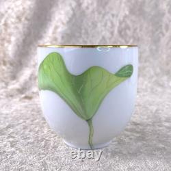 Hermes Paris Nil Demitasse Cup & Saucer Porcelain Tableware Nile Gold Rim