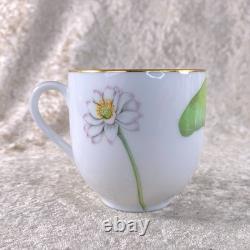 Hermes Paris Nil Demitasse Cup & Saucer Porcelain Tableware Nile Gold Rim