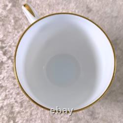 Hermes Paris Nil Demitasse Cup & Saucer Porcelain Tableware Nile Gold Rim