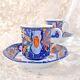 Hermes Pierres D'orient Et D'occident Demitasse Coffee Cup Saucer X 2 Sets