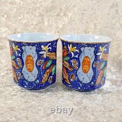 Hermes Pierres d'Orient et d'Occident Demitasse Coffee Cup Saucer x 2 Sets